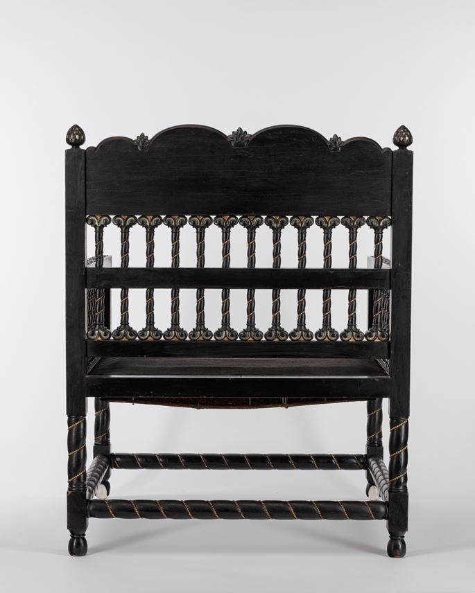 Mother-of-Pearl Ebony Chair | MasterArt